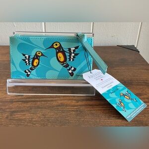 A Rare Hummingbird NWT Card Holder Kwakwaka’wakw Artist Francis Dick Wallet